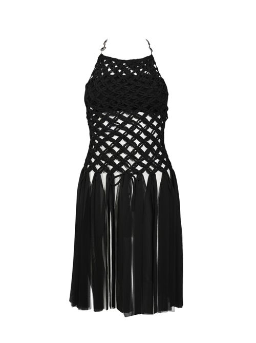 Top Assisi in georgette intrecciata effetto crochet PINKO | 106958 A3CKZ99